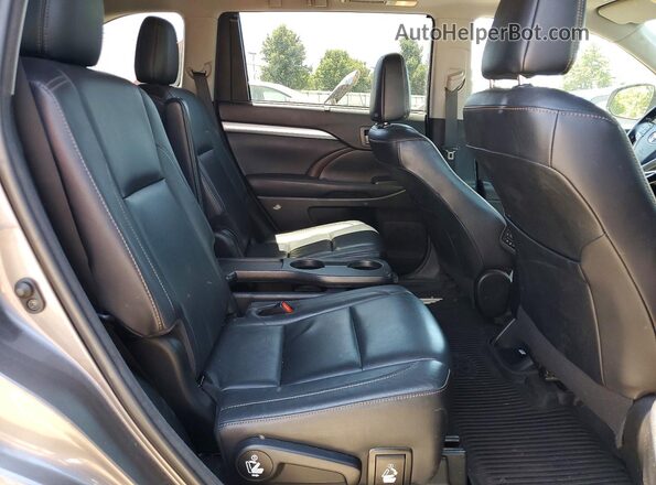 5TDJZRFHXJS556651 2018 TOYOTA HIGHLANDER Gray Вид задньої частини салону