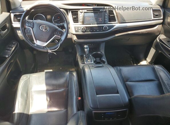 5TDJZRFHXJS556651 2018 TOYOTA HIGHLANDER Gray Вид панелі приладів