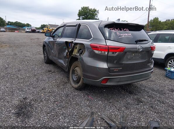 5TDJZRFHXJS561932 2018 TOYOTA HIGHLANDER Серый Задняя левая четверть