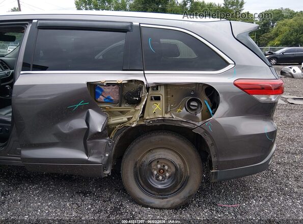 5TDJZRFHXJS561932 2018 TOYOTA HIGHLANDER Серый Вид спереди