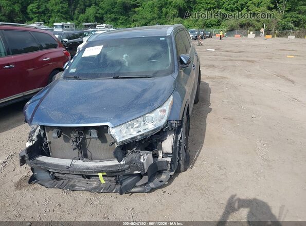 5TDJZRFHXJS818622 2018 TOYOTA HIGHLANDER Blue Front left
