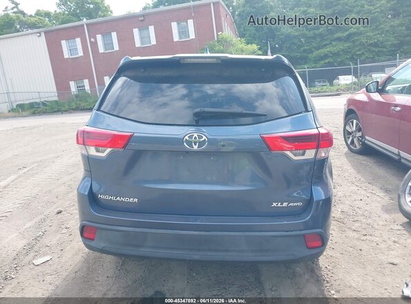 5TDJZRFHXJS818622 2018 TOYOTA HIGHLANDER Blue 