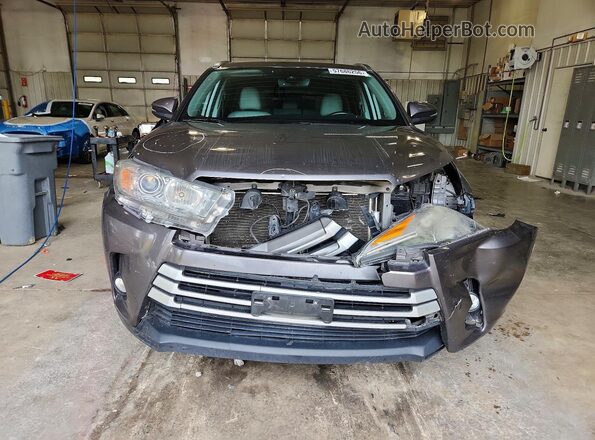 5TDJZRFHXJS858148 2018 TOYOTA HIGHLANDER Gray Вид спереду