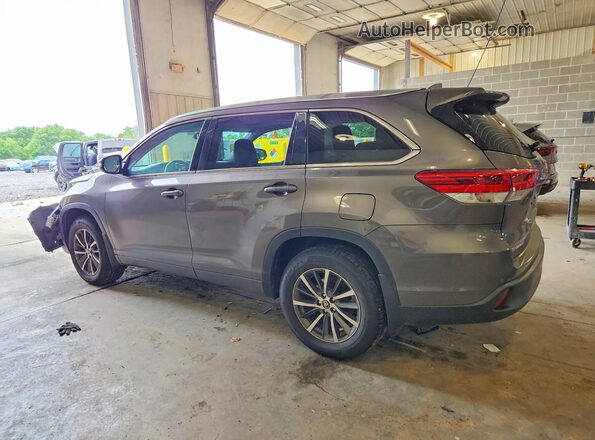 5TDJZRFHXJS858148 2018 TOYOTA HIGHLANDER Gray Задня ліва чверть