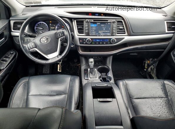 5TDJZRFHXJS906683 2018 TOYOTA HIGHLANDER Silver Вид панелі приладів