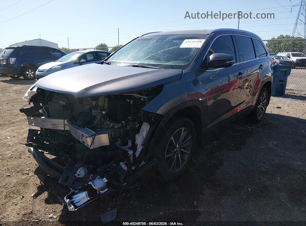 5TDJZRFHXKS611357 2019 TOYOTA HIGHLANDER Gray Front view