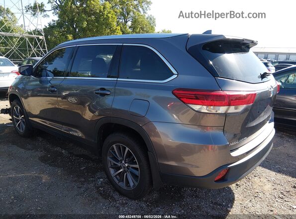 5TDJZRFHXKS611357 2019 TOYOTA HIGHLANDER Gray Rear left