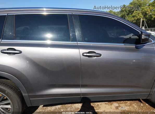 5TDJZRFHXKS611357 2019 TOYOTA HIGHLANDER Gray 360 interior view