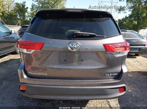 5TDJZRFHXKS611357 2019 TOYOTA HIGHLANDER Gray 