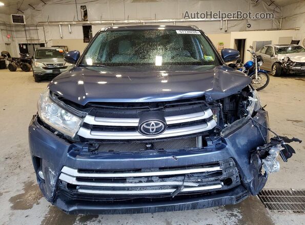 5TDJZRFHXKS985841 2019 TOYOTA HIGHLANDER Blue Դիմացի տեսք