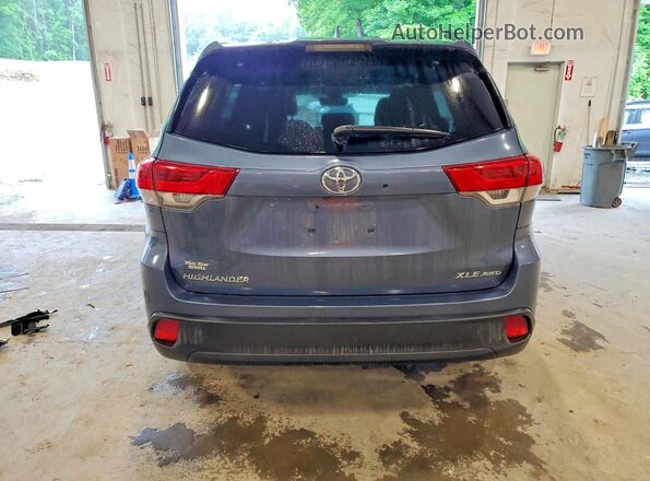 5TDJZRFHXKS985841 2019 TOYOTA HIGHLANDER Blue Հետևի տեսք