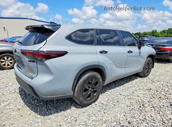5TDKARAH0RS536925 2024 TOYOTA HIGHLANDER Gray Հետևի աջ