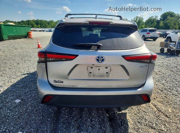 5TDKARAH5PS021741 2023 TOYOTA HIGHLANDER Silver Հետևի տեսք