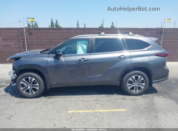 5TDKBRCHXRS638954 2024 TOYOTA HIGHLANDER HYBRID Серый Панорамный вид салона 360°
