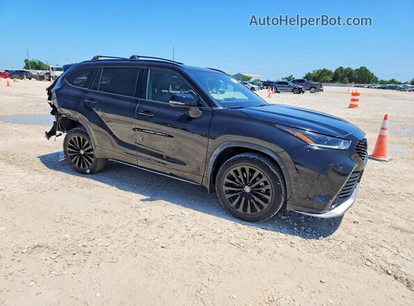5TDKDRAH0PS018303 2023 TOYOTA HIGHLANDER Черный Передняя правая четверть