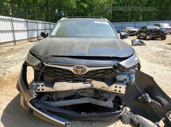 5TDKDRAH0PS026076 2023 TOYOTA HIGHLANDER Black Դիմացի տեսք