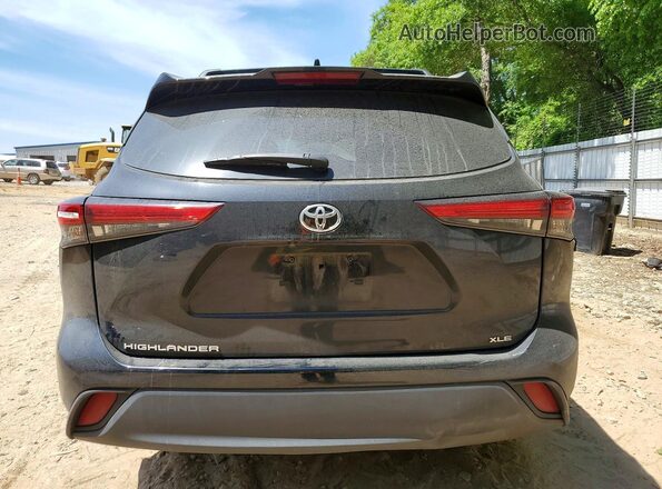 5TDKDRAH0PS026076 2023 TOYOTA HIGHLANDER Black Հետևի տեսք