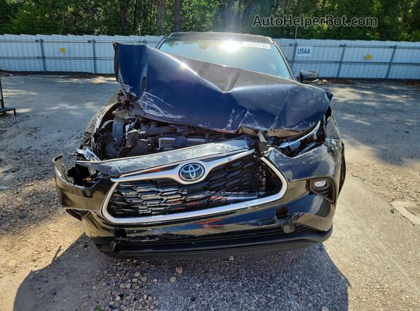 5TDKDRAH2SS552184 2025 TOYOTA HIGHLANDER Black Widok z przodu