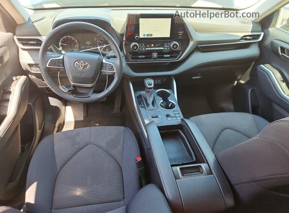 5TDKDRAH2SS552184 2025 TOYOTA HIGHLANDER Black Widok deski rozdzielczej
