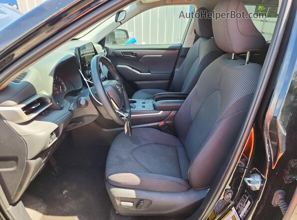 5TDKDRAH2SS552184 2025 TOYOTA HIGHLANDER Black Widok wnętrza z przodu