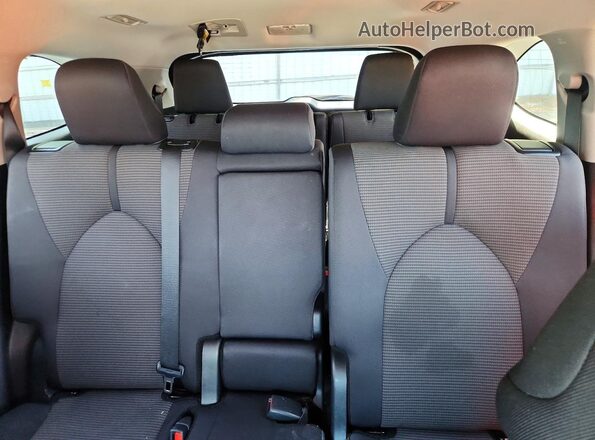 5TDKDRAH2SS552184 2025 TOYOTA HIGHLANDER Black Widok tylnych siedzeń