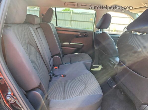 5TDKDRAH2SS552184 2025 TOYOTA HIGHLANDER Black Widok wnętrza z tyłu