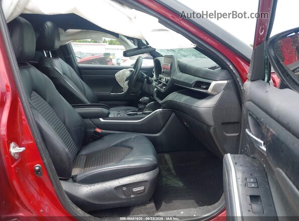 5TDKDRAH3PS023429 2023 TOYOTA HIGHLANDER Red Widok wnętrza z przodu