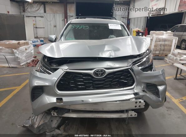 5TDKDRAH3PS517239 2023 TOYOTA HIGHLANDER Gray Dashboard view