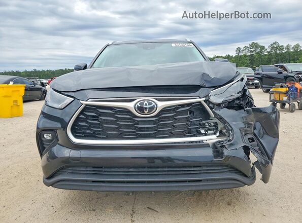 5TDKDRAH4PS027618 2023 TOYOTA HIGHLANDER Black წინა ხედი