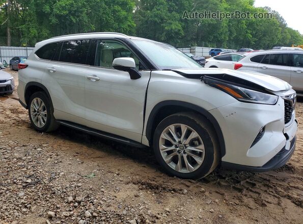 5TDKDRAH4PS041678 2023 TOYOTA HIGHLANDER Белый Передняя правая четверть