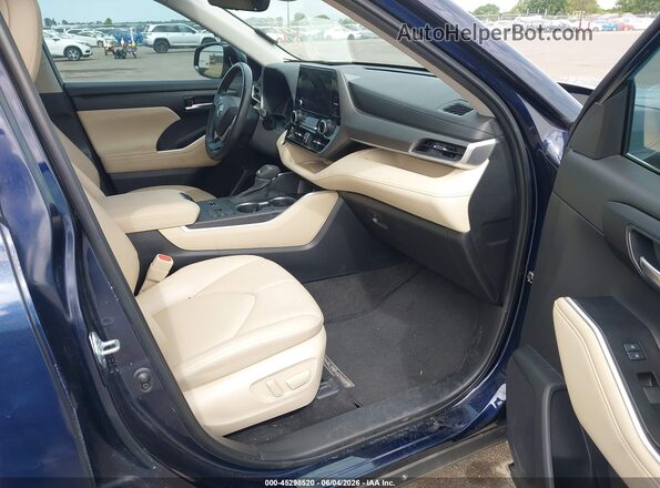 5TDKDRAH5PS041608 2023 TOYOTA HIGHLANDER Blue Vista interior delantera