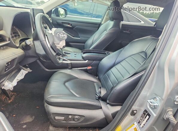 5TDKDRAH6PS014952 2023 TOYOTA HIGHLANDER Silver Вид салону спереду