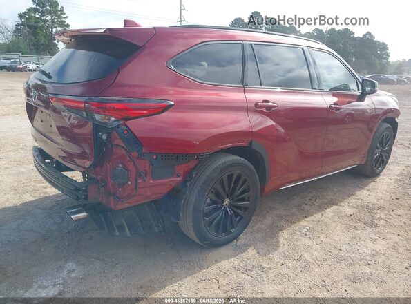5TDKDRAH6PS027295 2023 TOYOTA HIGHLANDER Красный Задняя правая четверть