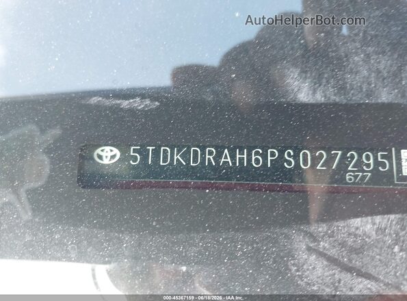 5TDKDRAH6PS027295 2023 TOYOTA HIGHLANDER Красный Вид подкапотного пространства