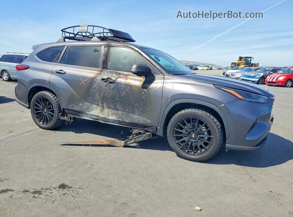 5TDKDRAH6PS509734 2023 TOYOTA HIGHLANDER Charcoal Delantero derecho