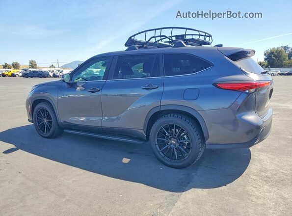 5TDKDRAH6PS509734 2023 TOYOTA HIGHLANDER Charcoal Trasero izquierdo