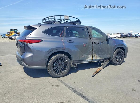 5TDKDRAH6PS509734 2023 TOYOTA HIGHLANDER Charcoal Trasero derecho