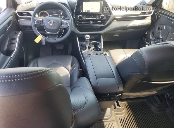 5TDKDRAH6PS509734 2023 TOYOTA HIGHLANDER Charcoal Vista del salpicadero