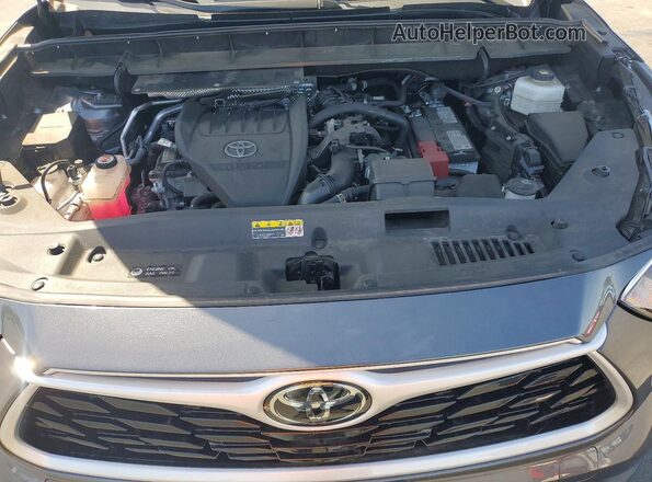 5TDKDRAH6PS509734 2023 TOYOTA HIGHLANDER Charcoal Vista del compartimento del motor