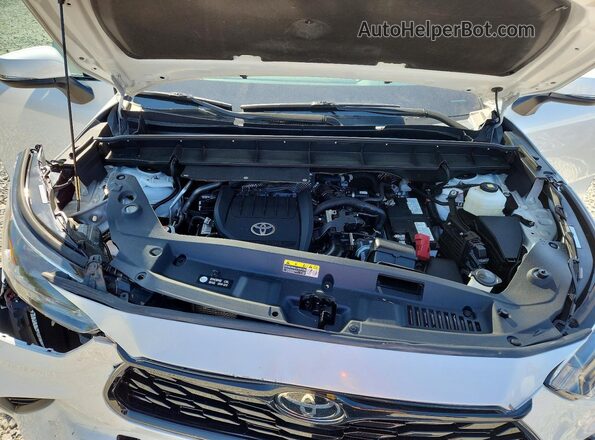 5TDKDRAH6PS519826 2023 TOYOTA HIGHLANDER White Widok komory silnika