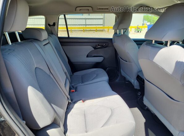 5TDKDRAH7PS048527 2023 TOYOTA HIGHLANDER Черный Вид задней части салона