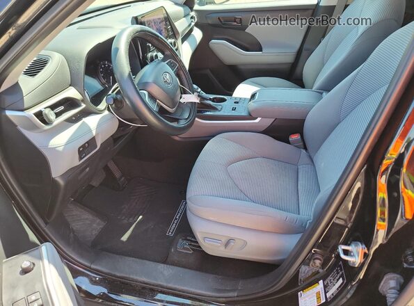 5TDKDRAH7PS048527 2023 TOYOTA HIGHLANDER Черный Вид салона спереди