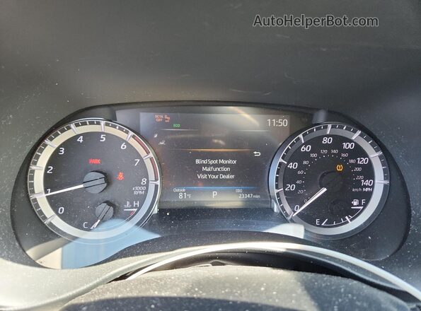 5TDKDRAH7PS048527 2023 TOYOTA HIGHLANDER Черный Вид щитка приборов