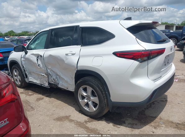 5TDKDRAH8PS008988 2023 TOYOTA HIGHLANDER Белый Задняя левая четверть