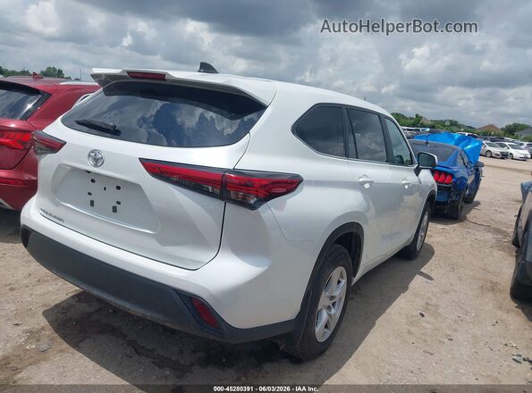 5TDKDRAH8PS008988 2023 TOYOTA HIGHLANDER Белый Задняя правая четверть