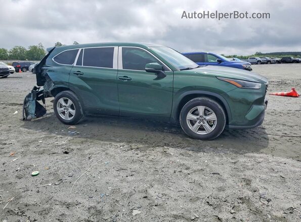 5TDKDRAH8PS505569 2023 TOYOTA HIGHLANDER Green წინა მარჯვენა