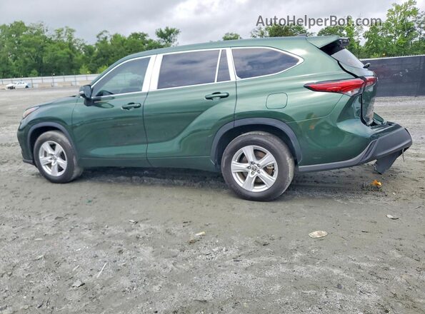 5TDKDRAH8PS505569 2023 TOYOTA HIGHLANDER Green უკანა მარცხენა