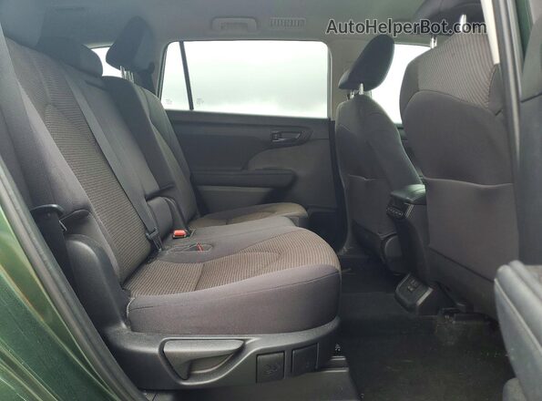 5TDKDRAH8PS505569 2023 TOYOTA HIGHLANDER Green უკანა სალონის ხედი