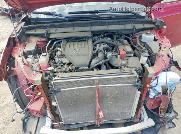 5TDKDRAHXPS004991 2023 TOYOTA HIGHLANDER Red ძრავის განყოფილების ხედი