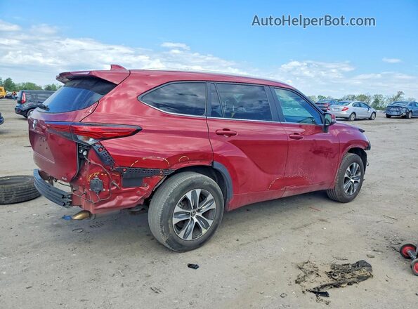 5TDKDRAHXPS004991 2023 TOYOTA HIGHLANDER Red უკანა მარჯვენა